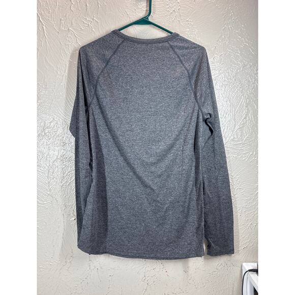 Addison Bay Womens Long Sleeve Thumb Holes Gray Athletic Style‎ Shirt Size Large - Picture 4 of 5